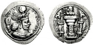 سکه های ساسانی-بهرام چهارم